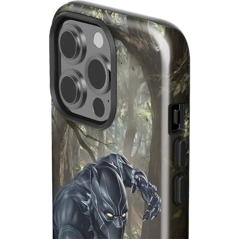 Marvel Black Panther In the Jungle iPhone 15 Pro Impact Case